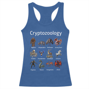 Cryptid Creatures Racerback Tank Top Cryptozoology Fantasy Mythical Monsters TS02 Royal Blue Print Your Wear