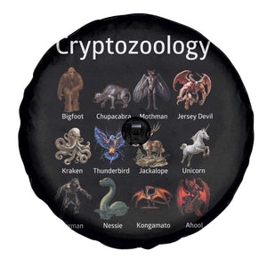 Cryptid Creatures Spare Tire Cover Cryptozoology Fantasy Mythical Monsters TS02 Print Your Wear