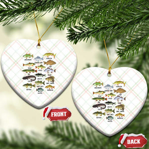 Freshwater Fish Species Ceramic Ornament Funny Fishing Types Fisherman Dad TS02 Print Your Wear