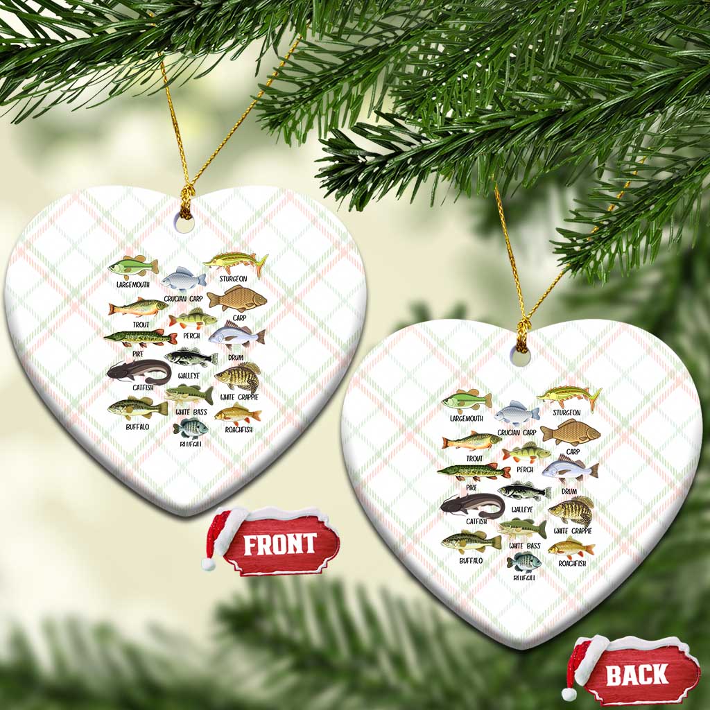 Freshwater Fish Species Ceramic Ornament Funny Fishing Types Fisherman Dad TS02 Print Your Wear