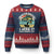 Funny Fishing Master-Baiter Ugly Christmas Sweater Kayak Fishing Dad Grandpa Bass Fish Adult Humor TS02 Navy Red Print Your Wear