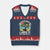 Funny Fishing Master-Baiter V-Neck Knit Sweater Vest Kayak Fishing Dad Grandpa Bass Fish Adult Humor TS02 Navy Red Print Your Wear