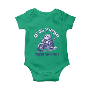 Funny Cat Meme Baby Onesie Get Out of My Way Gonna Poop My Pants Adult Humor Meme TS02 Irish Green Print Your Wear