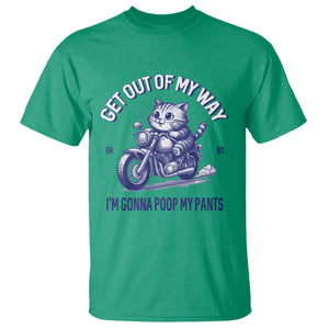 Funny Cat Meme T Shirt Get Out of My Way Gonna Poop My Pants Adult Humor Meme TS02 Irish Green Print Your Wear