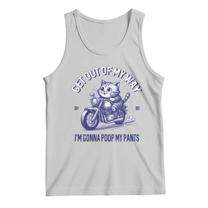 Funny Cat Meme Tank Top Get Out of My Way Gonna Poop My Pants Adult Humor Meme TS02 Ash Print Your Wear