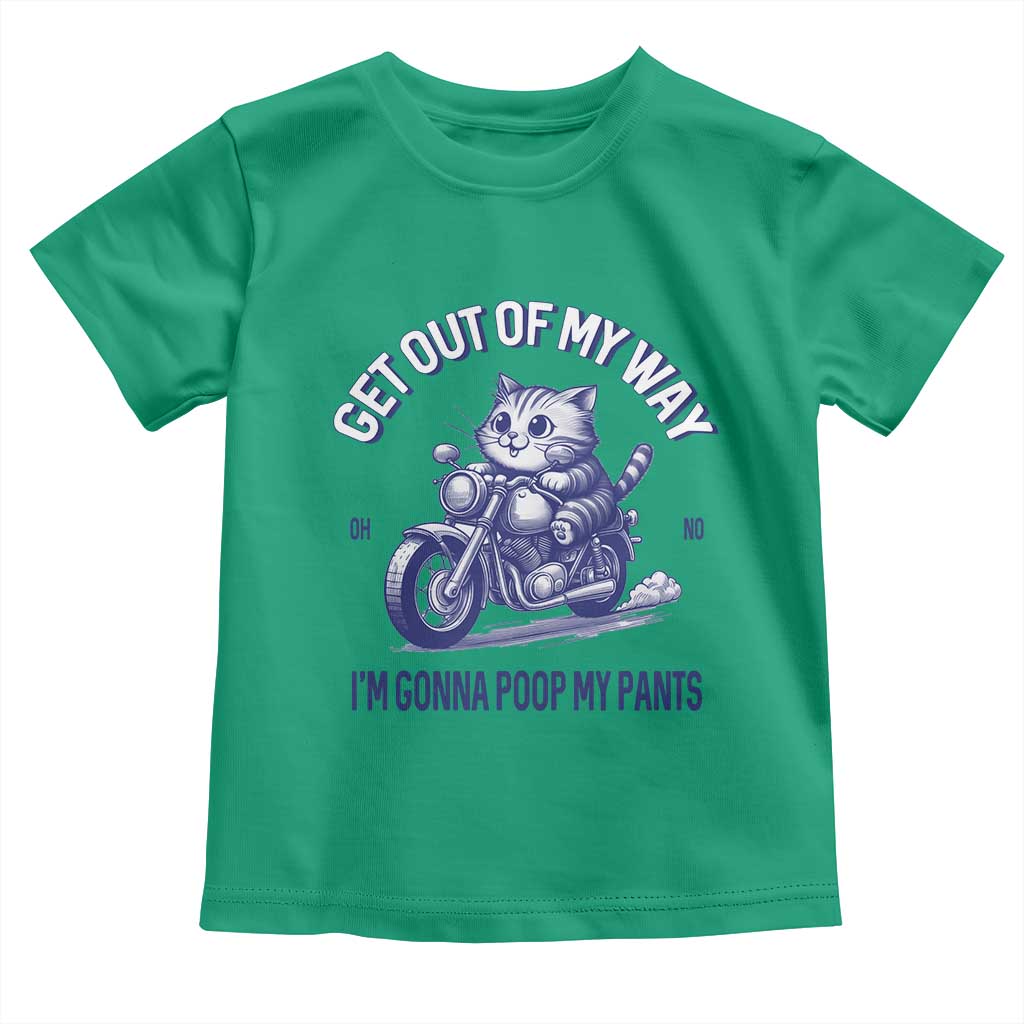Funny Cat Meme Toddler T Shirt Get Out of My Way Gonna Poop My Pants Adult Humor Meme TS02 Irish Green Print Your Wear