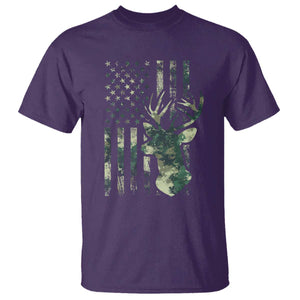 Deer Hunting Camouflage T Shirt Camo US Flag TS02 Purple Print Your Wear