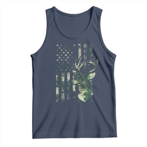 Deer Hunting Camouflage Tank Top Camo US Flag TS02 Navy Print Your Wear