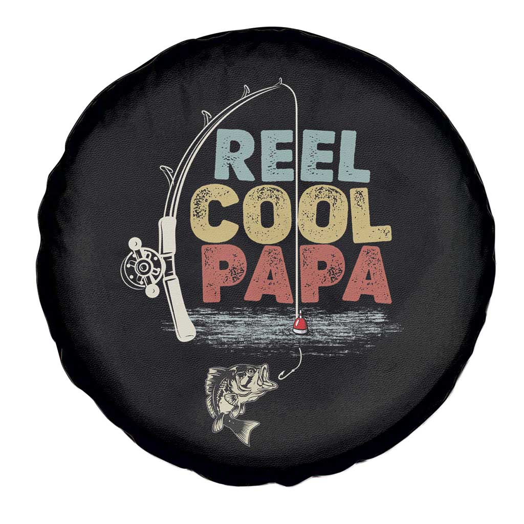 Fishing Dad Spare Tire Cover Reel Cool Papa Retro Vintage TS02 Print Your Wear