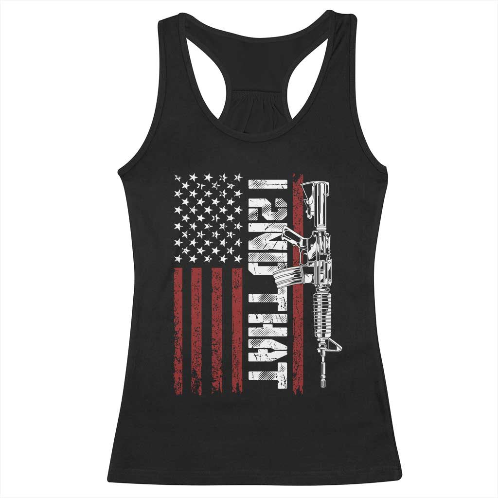 Gun Rights Patriotic Racerback Tank Top I 2nd That Second Amendment Pro Gun American Flag TS02 Black Print Your Wear