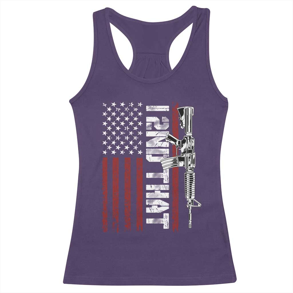 Gun Rights Patriotic Racerback Tank Top I 2nd That Second Amendment Pro Gun American Flag TS02 Purple Print Your Wear