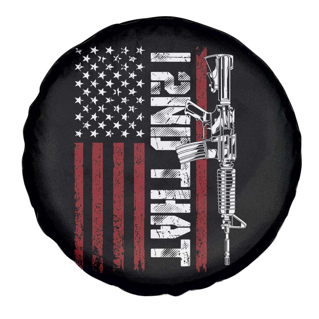 Gun Rights Patriotic Spare Tire Cover I 2nd That Second Amendment Pro Gun American Flag TS02 Print Your Wear