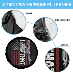 Gun Rights Patriotic Spare Tire Cover I 2nd That Second Amendment Pro Gun American Flag TS02 Print Your Wear