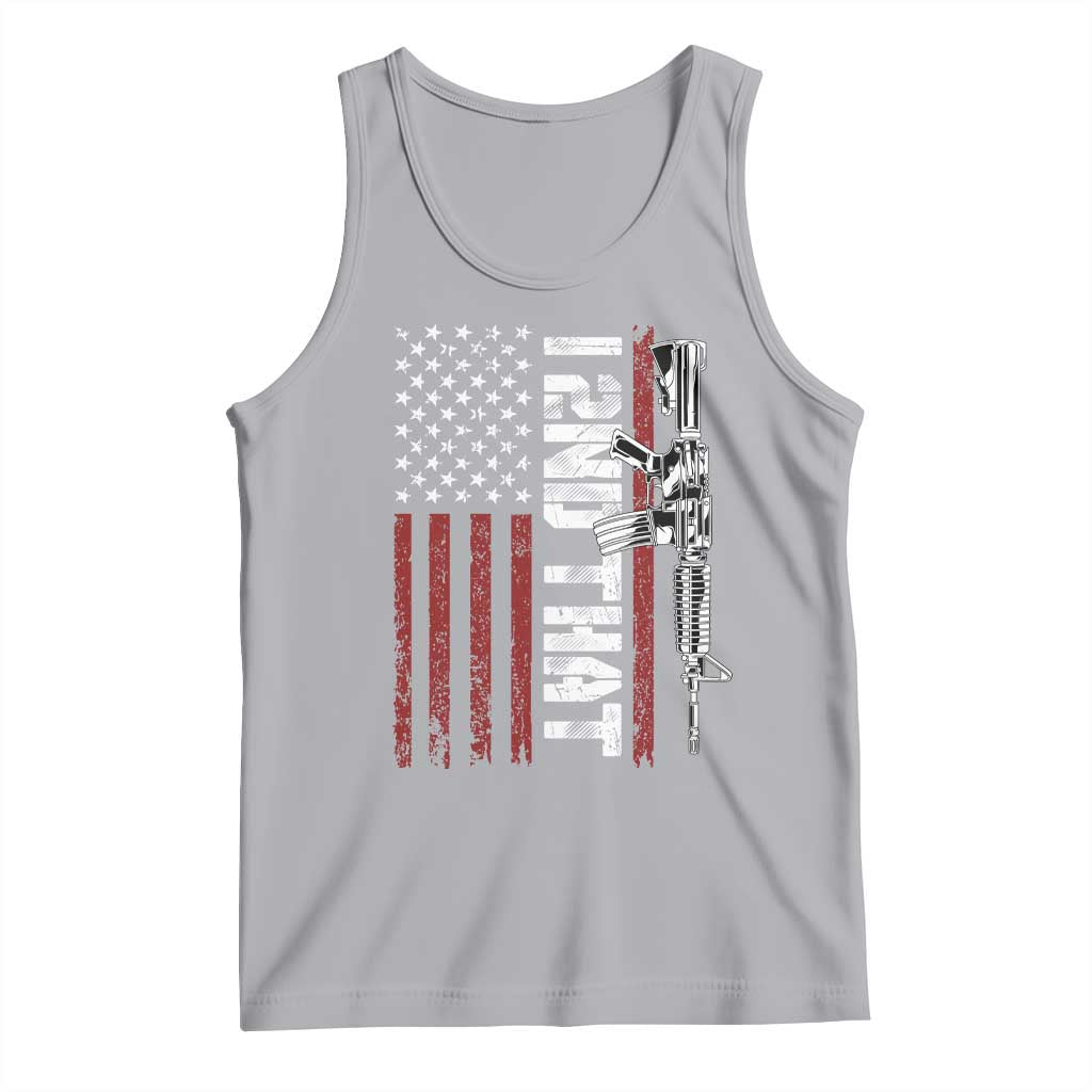 Gun Rights Patriotic Tank Top I 2nd That Second Amendment Pro Gun American Flag TS02 Athletic Heather Print Your Wear