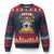 Funny Bowling Ugly Christmas Sweater Never Underestimate Old Man Bowling Ball Mens Bowler TS02 Navy Red Print Your Wear