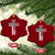 Blessed Papa Christian Cross Ceramic Ornament Faithful Dad Religious American Flag TS02 Print Your Wear