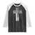 Blessed Papa Christian Cross Raglan Shirt Faithful Dad Religious American Flag TS02 Black White Print Your Wear