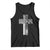 Blessed Papa Christian Cross Tank Top Faithful Dad Religious American Flag TS02 Black Print Your Wear