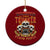 Funny Truck Driver Skull Ceramic Ornament Warning This Trucker Doesn't Play Well With Stupid People TS02 1pc Red Print Your Wear