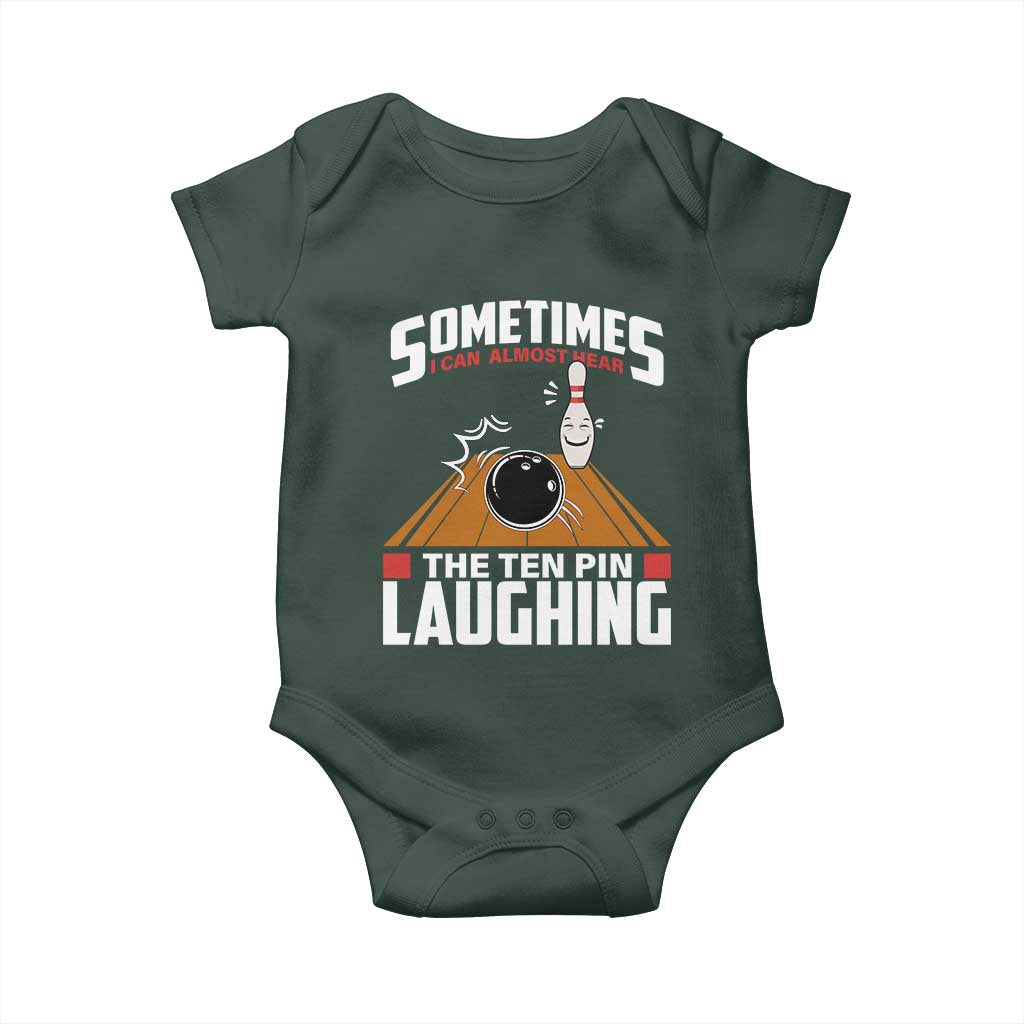 Funny Bowling Baby Onesie Hear The Ten Pin Laughing Bowler TS02 Print Your Wear