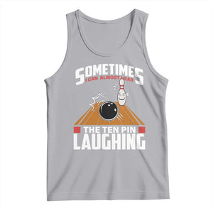 Funny Bowling Tank Top Hear The Ten Pin Laughing Bowler TS02 Athletic Heather Print Your Wear