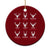Funny Deer Hunting Ceramic Ornament Hunter of All Santa's Reindeer TS02 1pc Red Print Your Wear