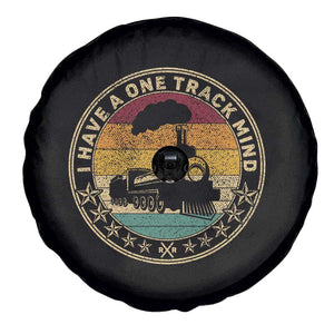 Funny I Have A One Track Mind Spare Tire Cover Train Railroad Retro Engine Model TS02 Print Your Wear