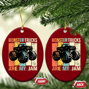 Monster Trucks Are My Jam Ceramic Ornament Vintage Retro TS02 Print Your Wear