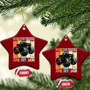 Monster Trucks Are My Jam Ceramic Ornament Vintage Retro TS02 Print Your Wear