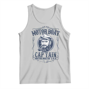 Motor Boat Captain Tank Top Funny Pontoon Boating Motor Boatin Lake Life TS02 Ash Print Your Wear