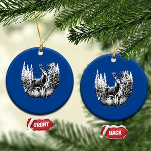 Deer Hunting Ceramic Ornament Deer Forest Nature Lover Stag Hunter TS02 1pc Blue Print Your Wear