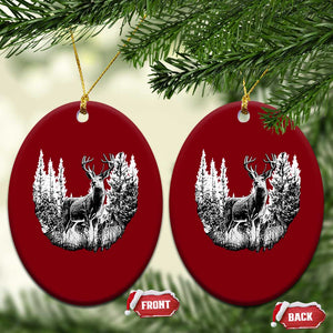 Deer Hunting Ceramic Ornament Deer Forest Nature Lover Stag Hunter TS02 Print Your Wear