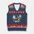 Deer Hunting V-Neck Knit Sweater Vest Deer Forest Nature Lover Stag Hunter TS02 Navy Red Print Your Wear