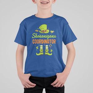 Funny St. Patricks Day T Shirt For Kid Shenanigans Coordinator Leprechaun Costume TS02 Royal Blue Printyourwear
