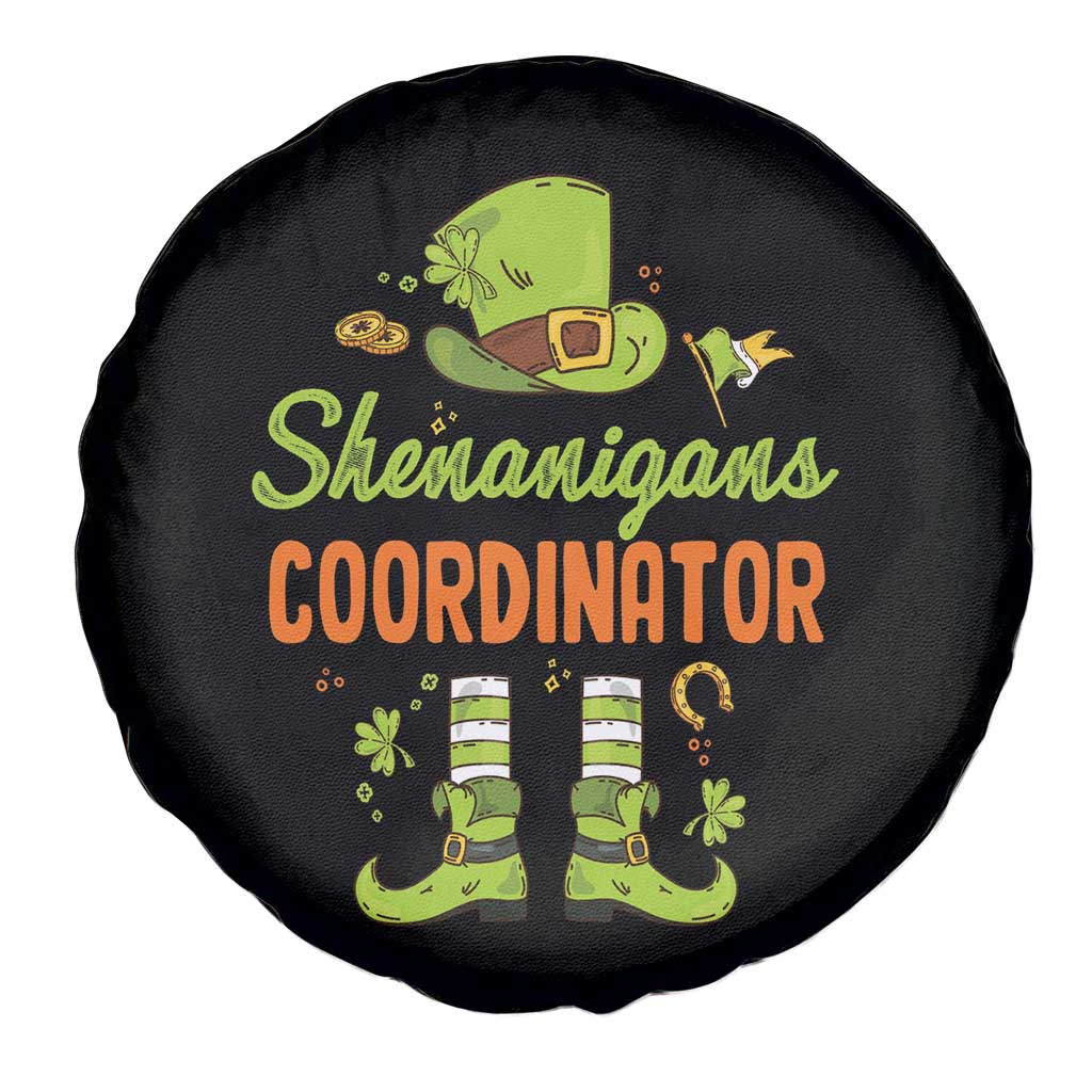 Funny St Patricks Day Spare Tire Cover Shenanigans Coordinator Leprechaun Costume TS02 Print Your Wear