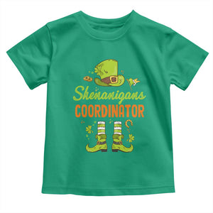 Funny St Patricks Day Toddler T Shirt Shenanigans Coordinator Leprechaun Costume TS02 Irish Green Print Your Wear