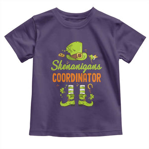Funny St Patricks Day Toddler T Shirt Shenanigans Coordinator Leprechaun Costume TS02 Purple Print Your Wear