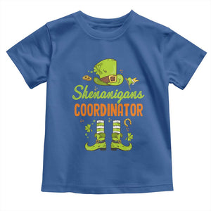Funny St Patricks Day Toddler T Shirt Shenanigans Coordinator Leprechaun Costume TS02 Royal Blue Print Your Wear
