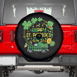 Happy StPatricks Day Spare Tire Cover Patty's Day Truck Loads of Shamrocks and Lucky Charm TS02 Black Print Your Wear
