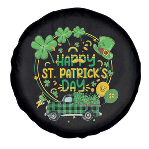 Happy StPatricks Day Spare Tire Cover Patty's Day Truck Loads of Shamrocks and Lucky Charm TS02 Print Your Wear