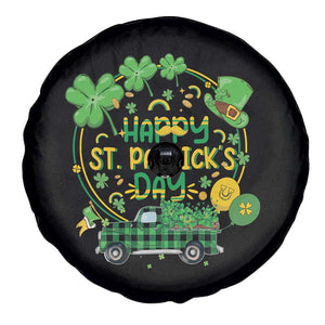 Happy StPatricks Day Spare Tire Cover Patty's Day Truck Loads of Shamrocks and Lucky Charm TS02 Print Your Wear
