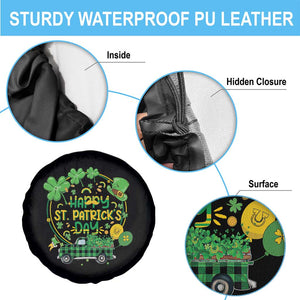 Happy StPatricks Day Spare Tire Cover Patty's Day Truck Loads of Shamrocks and Lucky Charm TS02 Print Your Wear