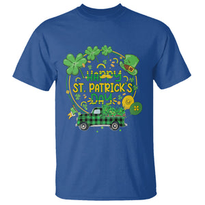 Happy St.Patrick's Day T Shirt Patty's Day Truck Loads of Shamrocks and Lucky Charm TS02 Royal Blue Printyourwear