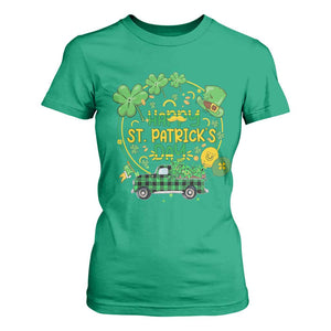 Happy StPatricks Day T Shirt For Women Patty's Day Truck Loads of Shamrocks and Lucky Charm TS02 Irish Green Print Your Wear