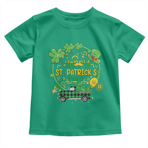 Happy StPatricks Day Toddler T Shirt Patty's Day Truck Loads of Shamrocks and Lucky Charm TS02 Irish Green Print Your Wear