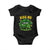 Funny St Patricks Day Baby Onesie Kiss Me I'm Naughty Irish Women Leopard Biting Lips TS02 Black Print Your Wear