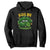 Funny St. Patricks Day Hoodie Kiss Me I'm Naughty Irish Women Leopard Biting Lips TS02 Black Printyourwear