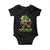 Funny St Patricks Sasquatch Baby Onesie Drink Until You See The Bigfoot Drinking Squad TS02 Black Print Your Wear