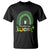 Funny St. Patricks Day T Shirt Happy Go Lucky Shamrock Rainbow TS02 Black Printyourwear