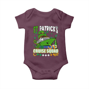 Funny St Patricks Cruise Baby Onesie Holiday Trip Family Group Matching TS02 Maroon Print Your Wear